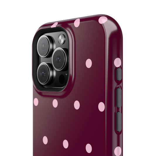 Cherry Mocha Dot Tough Case