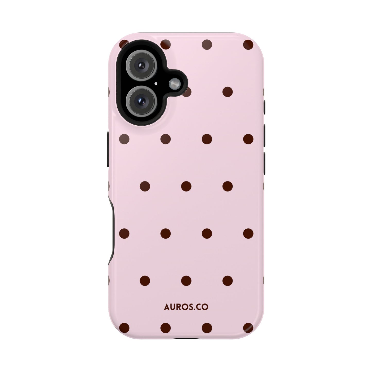 Pink Cocoa Dot MagSafe Case