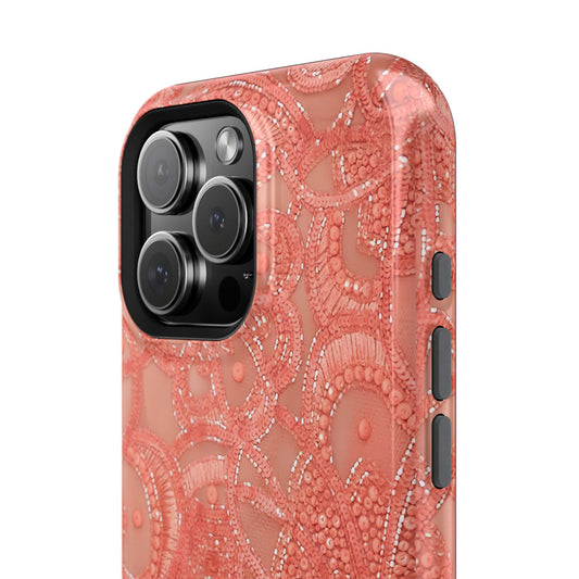 Coral Beaded Tough Case