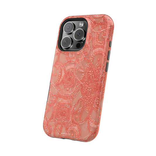 Coral Beaded MagSafe Case