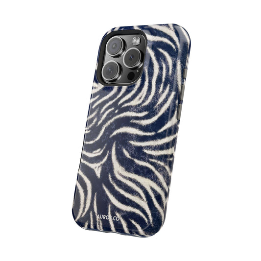 Navy Zebra MagSafe Case