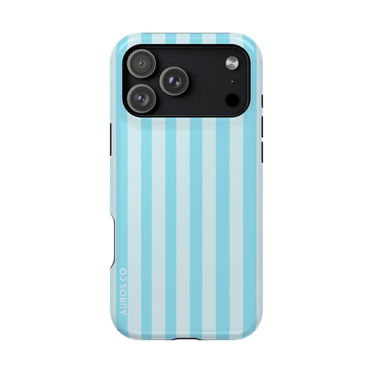 Aqua Tide Stripe MagSafe Case
