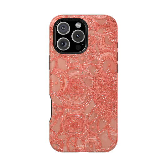 Coral Beaded Tough Case