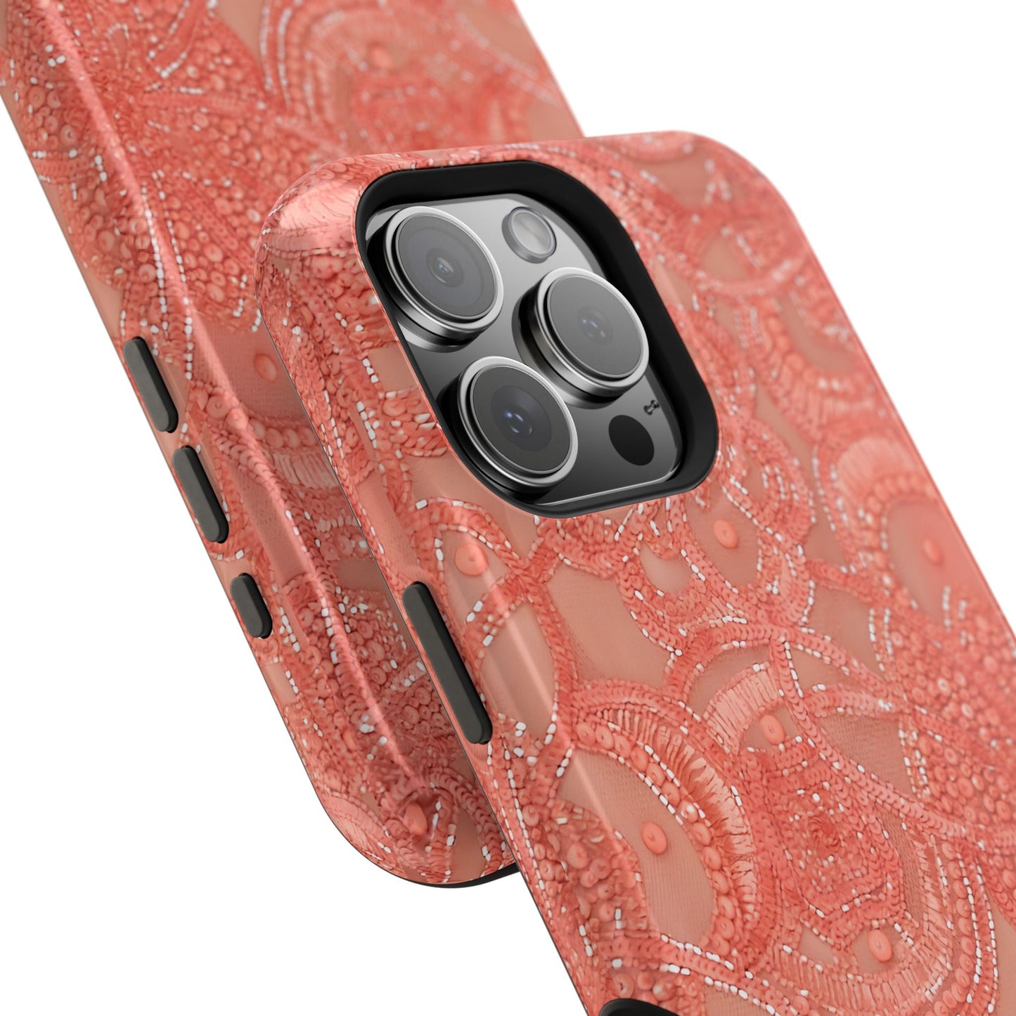 Coral Beaded Tough Case