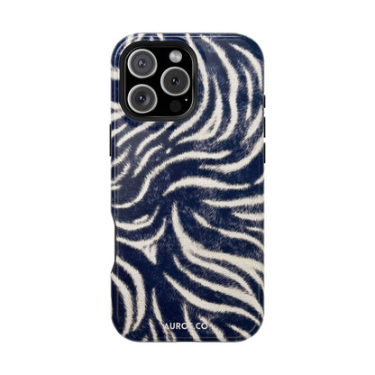 Navy Zebra Tough Case