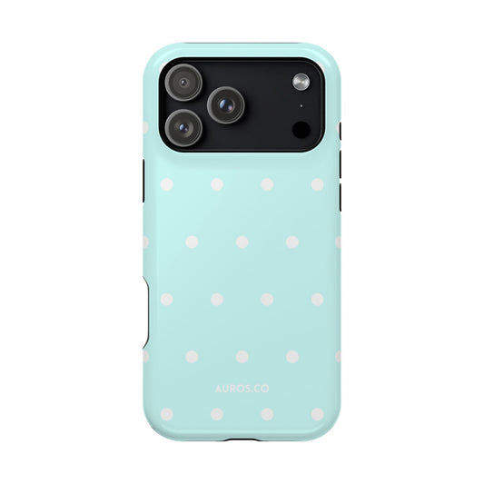 Frosty Mint Dot MagSafe Case