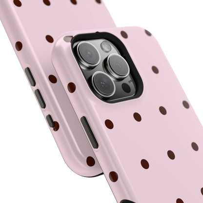 Pink Cocoa Dot Tough Case