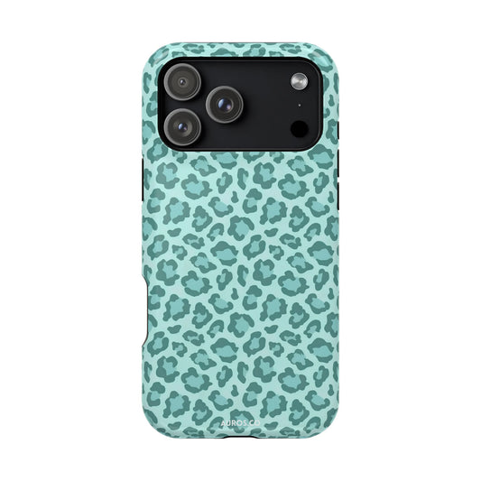 Teal Leopard MagSafe Case