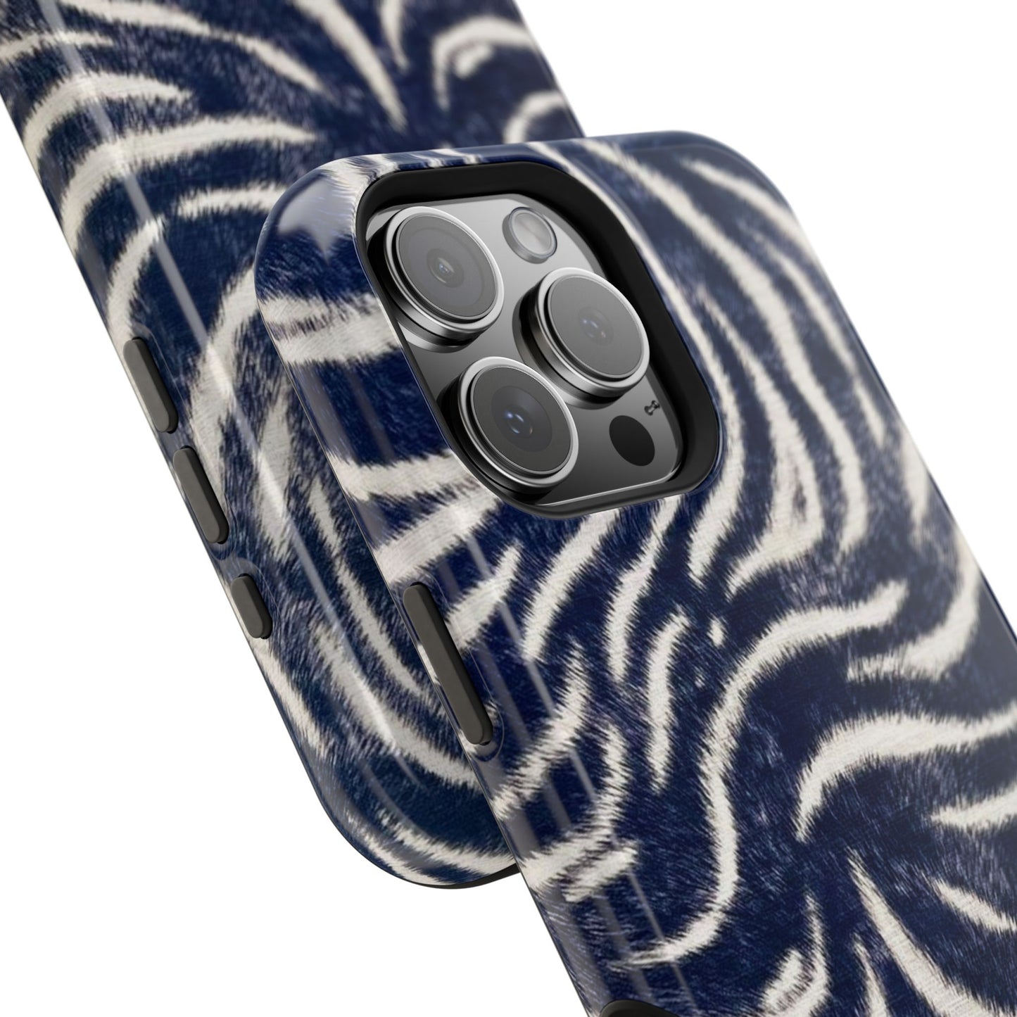 Navy Zebra Tough Case
