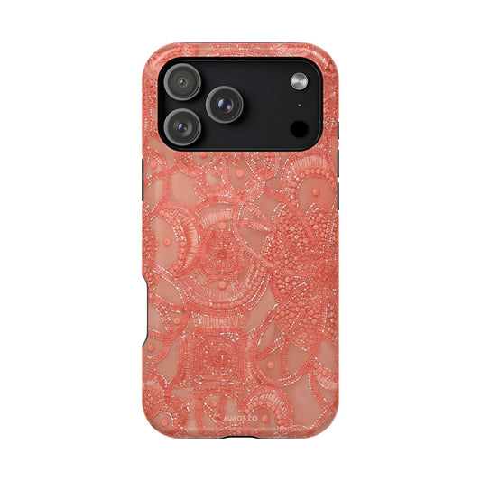 Coral Beaded MagSafe Case