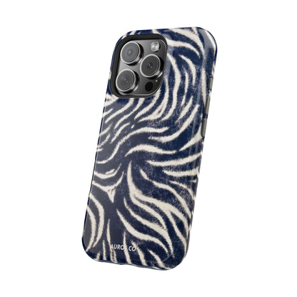 Navy Zebra MagSafe Case