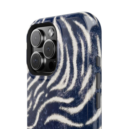 Navy Zebra Tough Case