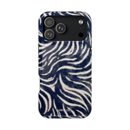 Navy Zebra MagSafe Case