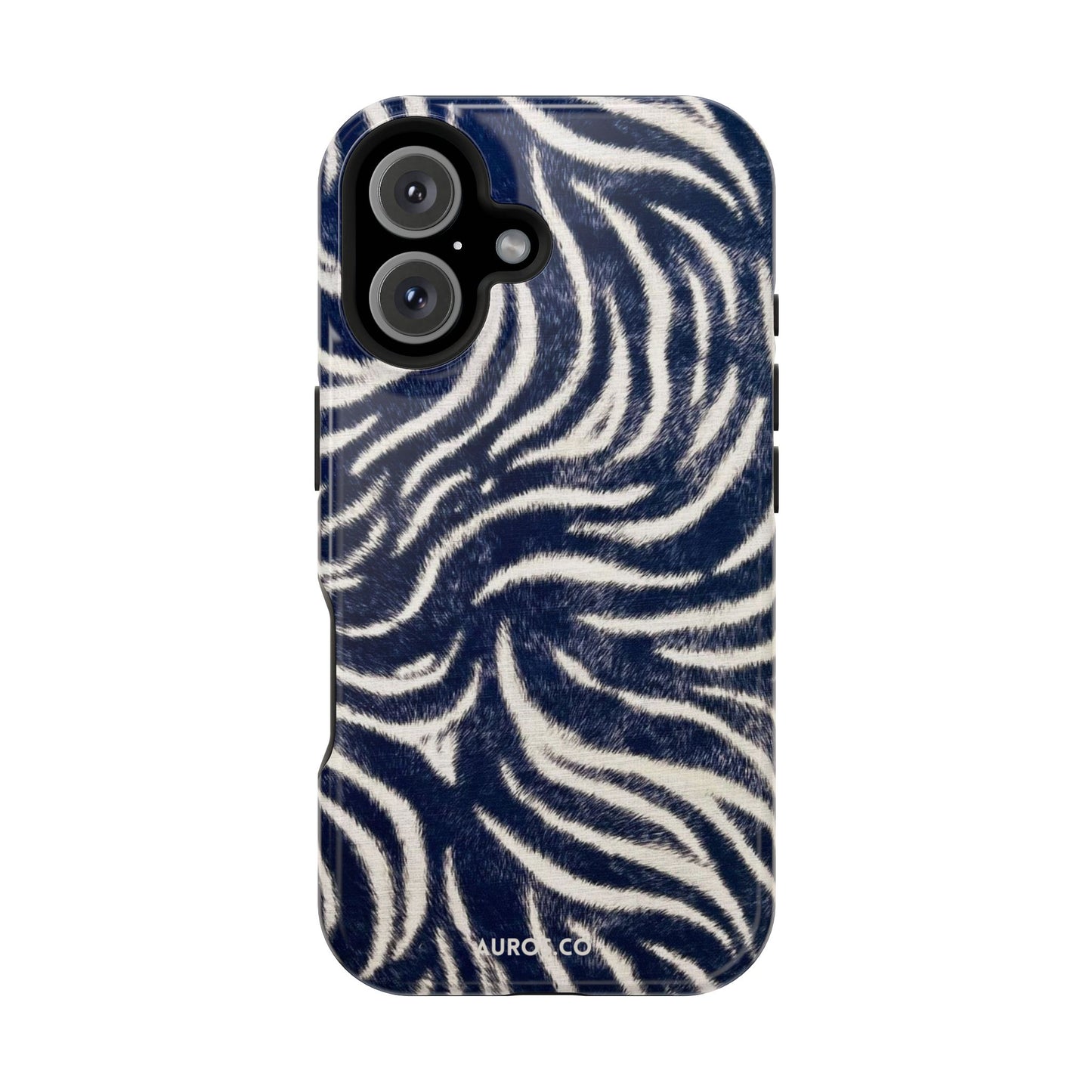 Navy Zebra MagSafe Case