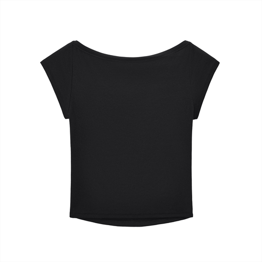 Leopard NY Boat Neck Baby Tee